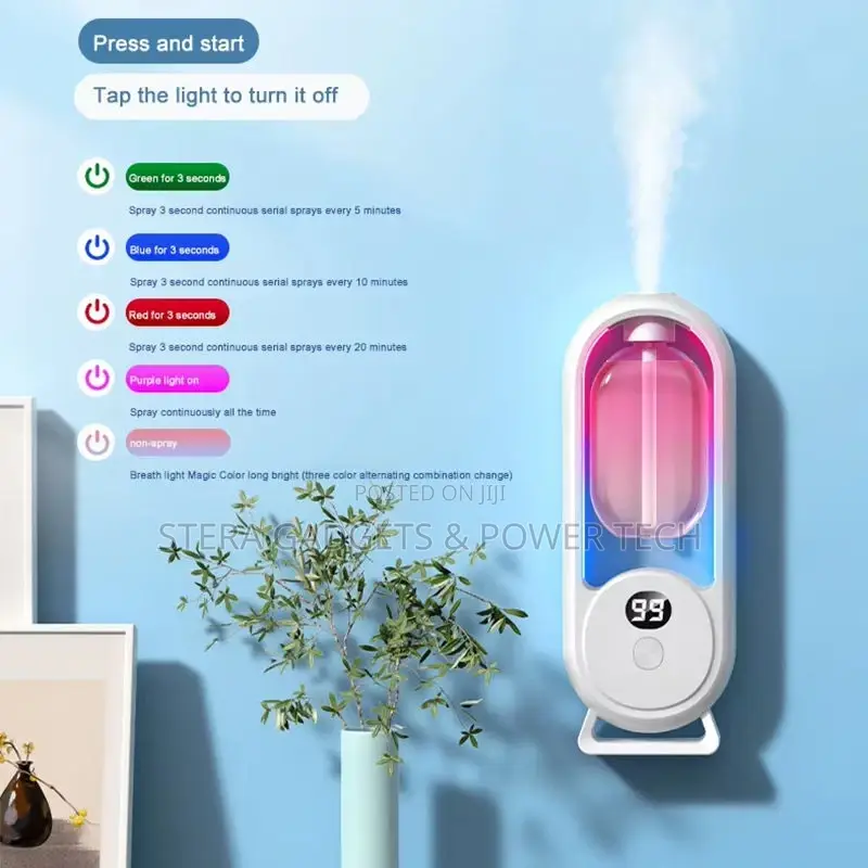 5 Gear Rechargeable Led Display, Ultrasonic Diffuser,