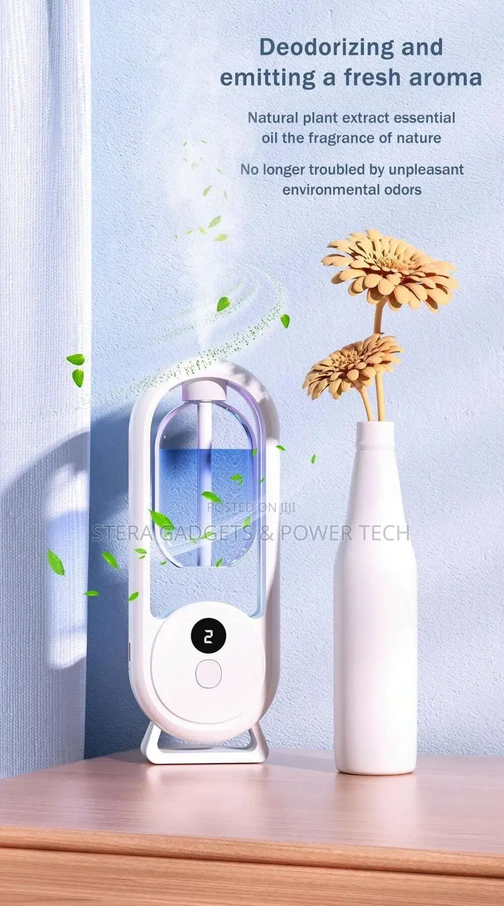 5 Gear Rechargeable Led Display, Ultrasonic Diffuser,