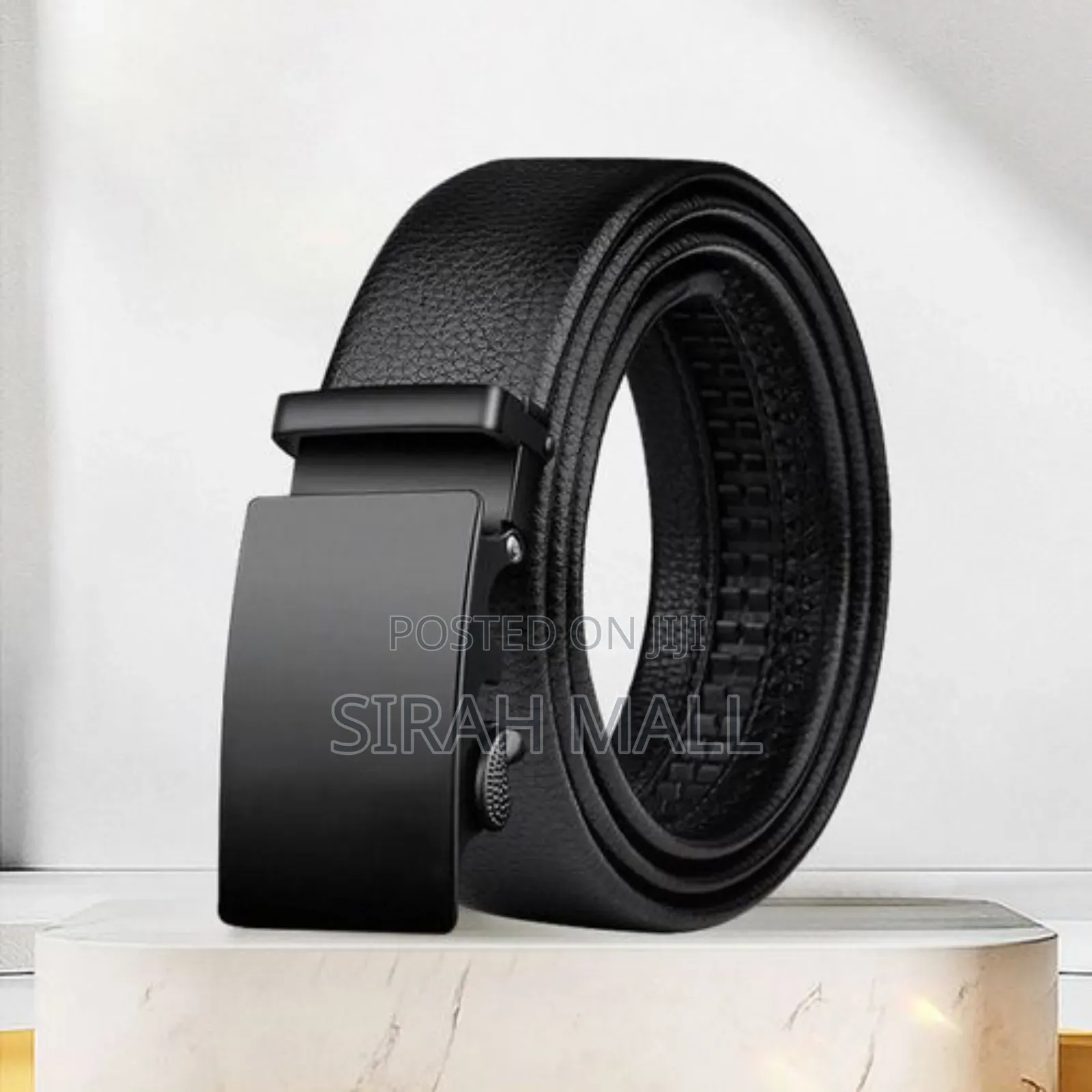 Men's Belt Leather Automatic Buckle Belts