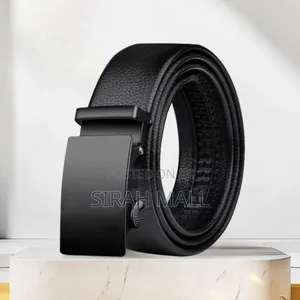 Men's Belt Leather Automatic Buckle Belts