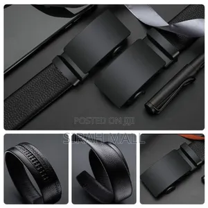 Men's Belt Leather Automatic Buckle Belts