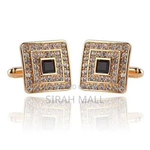 Men's Luxury Gold Cufflinks Shirt Cuff Buttons (Small)