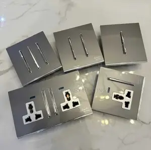 Gray Long Button