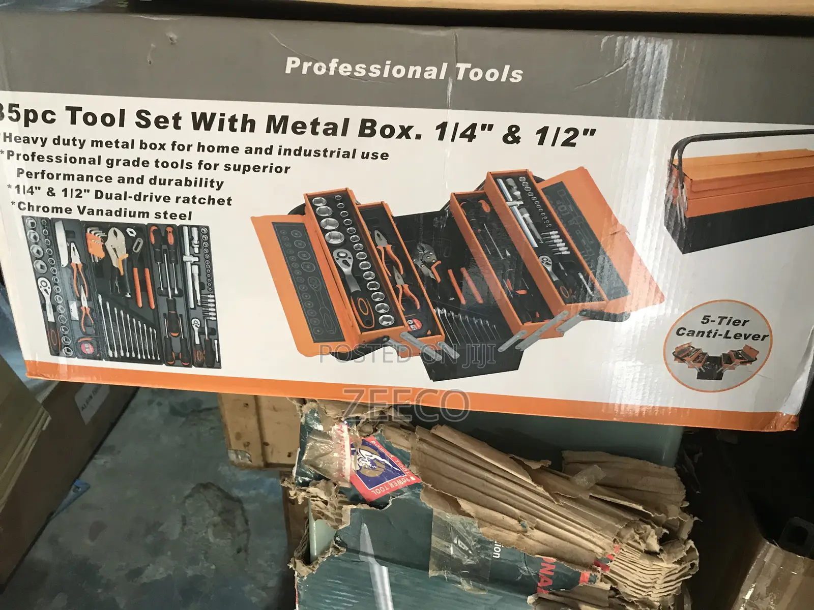 Heavy Duty Tools Set 85pcs 1/2” 1/4”