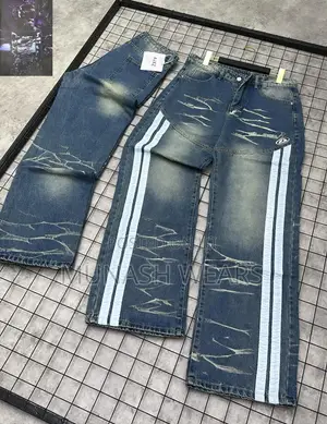 3D Denim Baggy Flair Jean