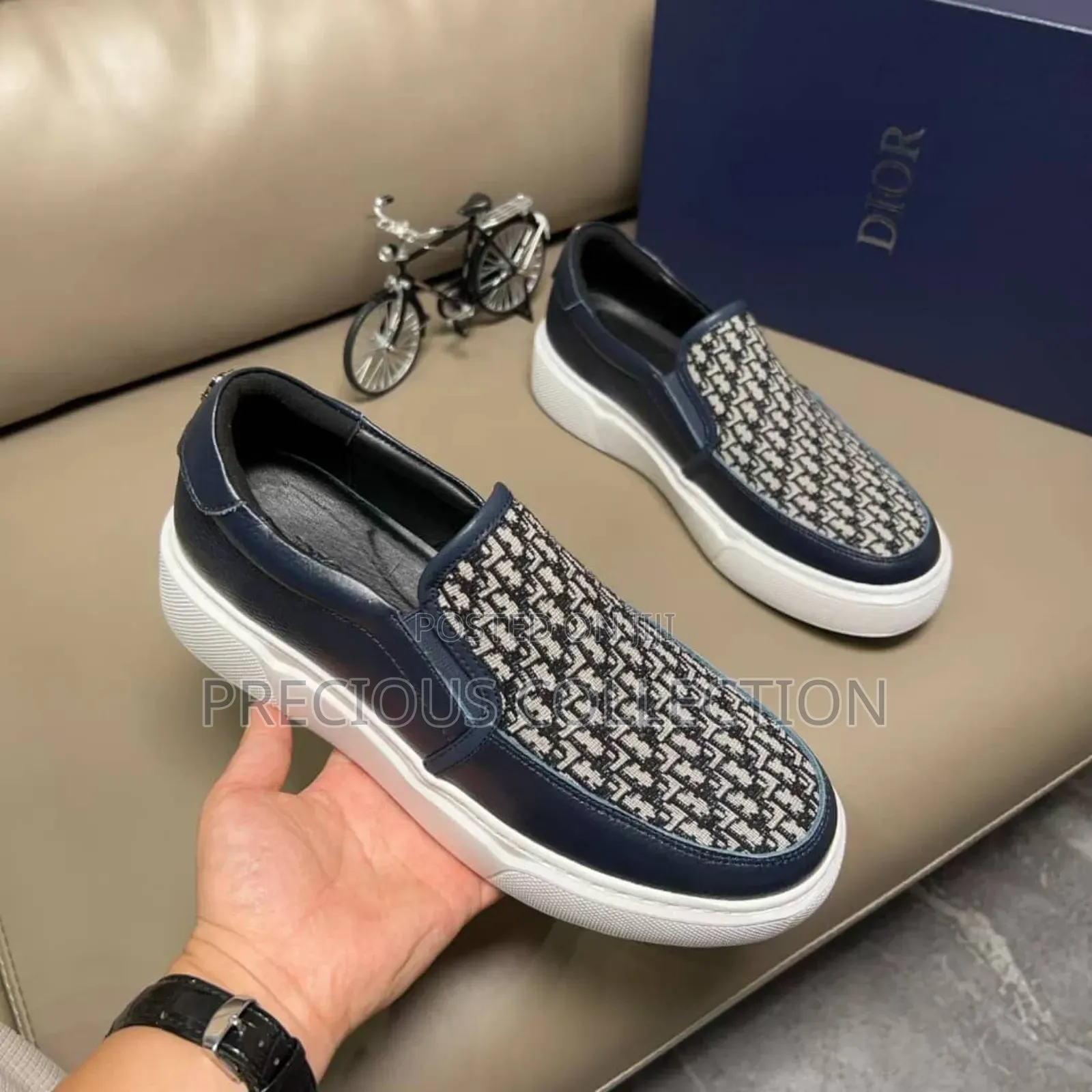Unisex Dior White Sole Loafers