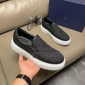 Unisex Dior White Sole Loafers