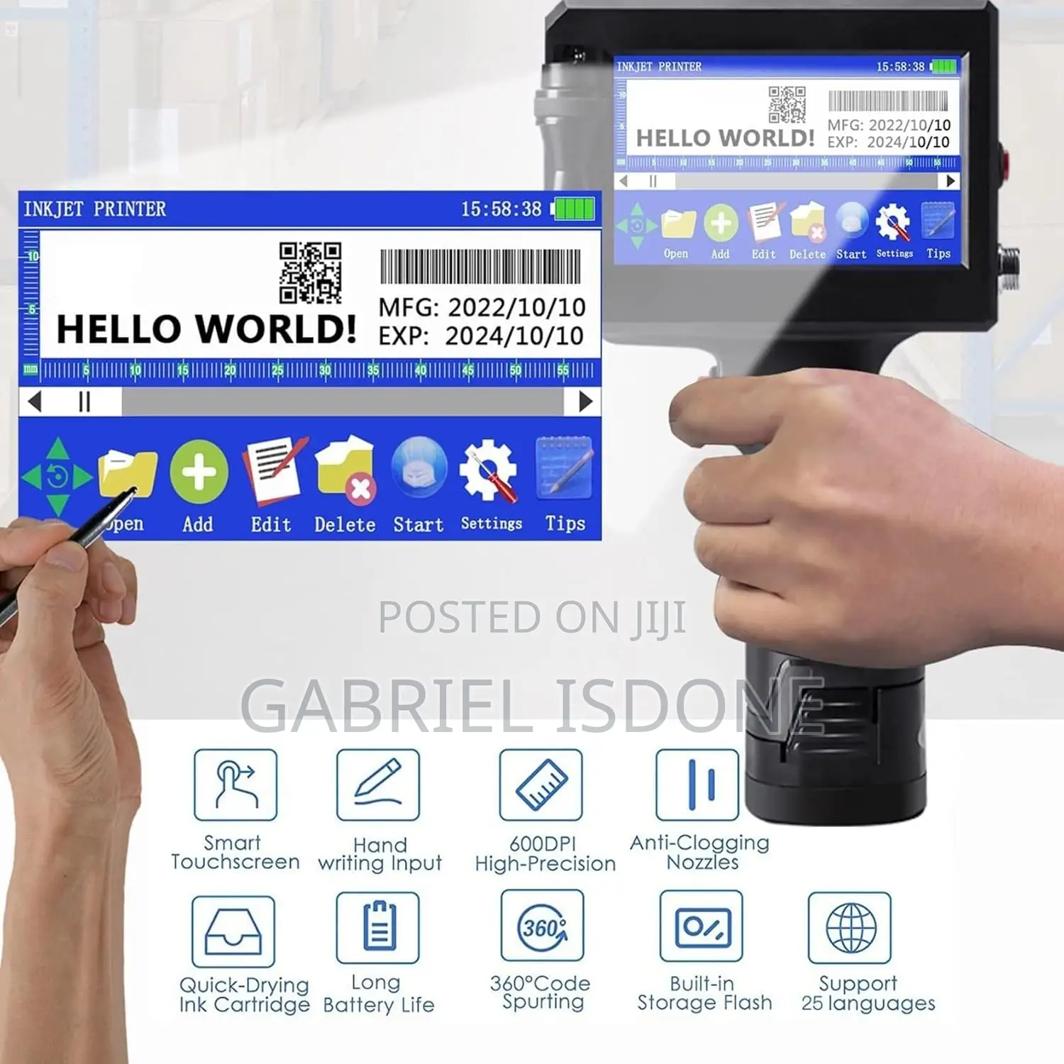 Inkjet Handheld Printer