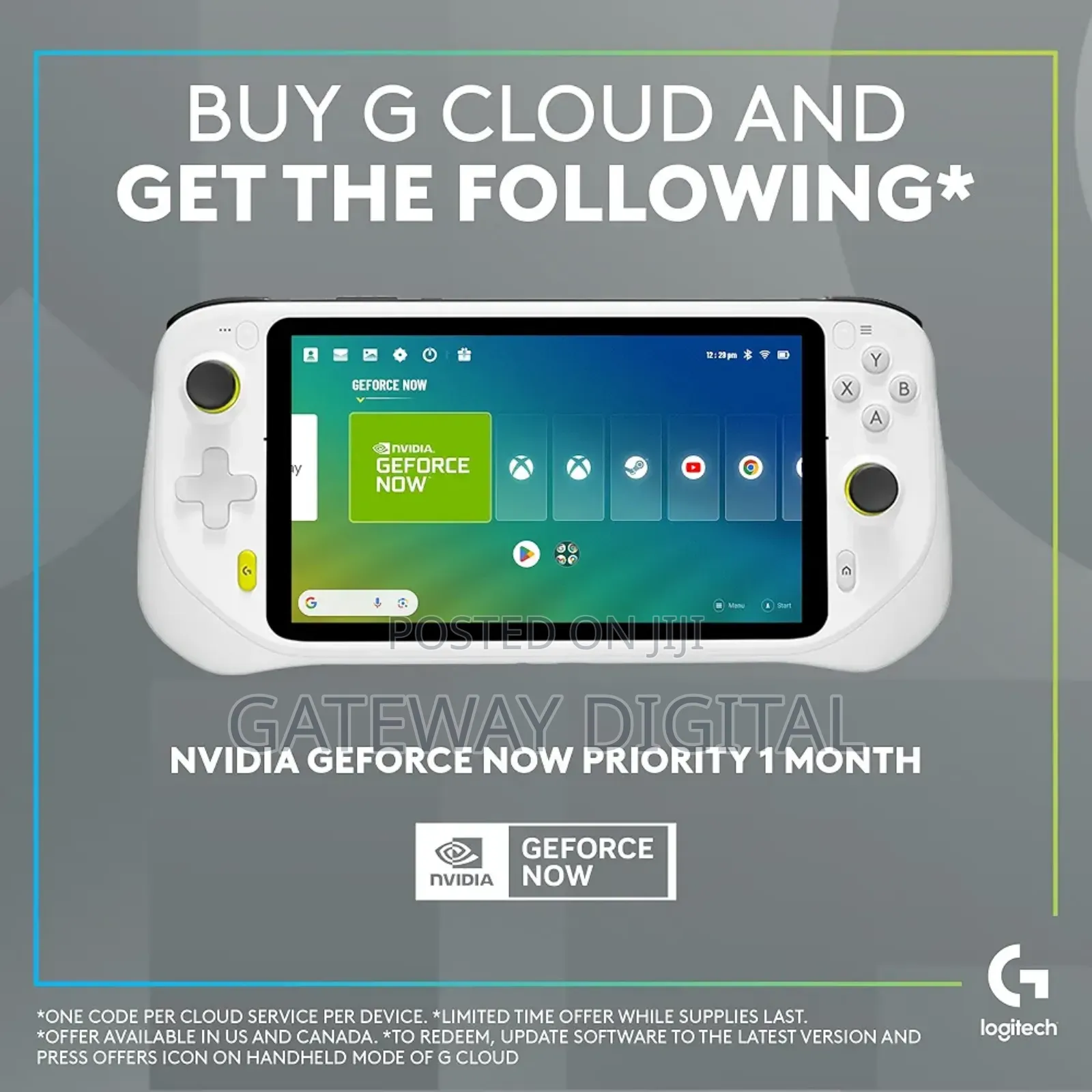 Logitech G Cloud Handheld Portable Gaming Console-Black