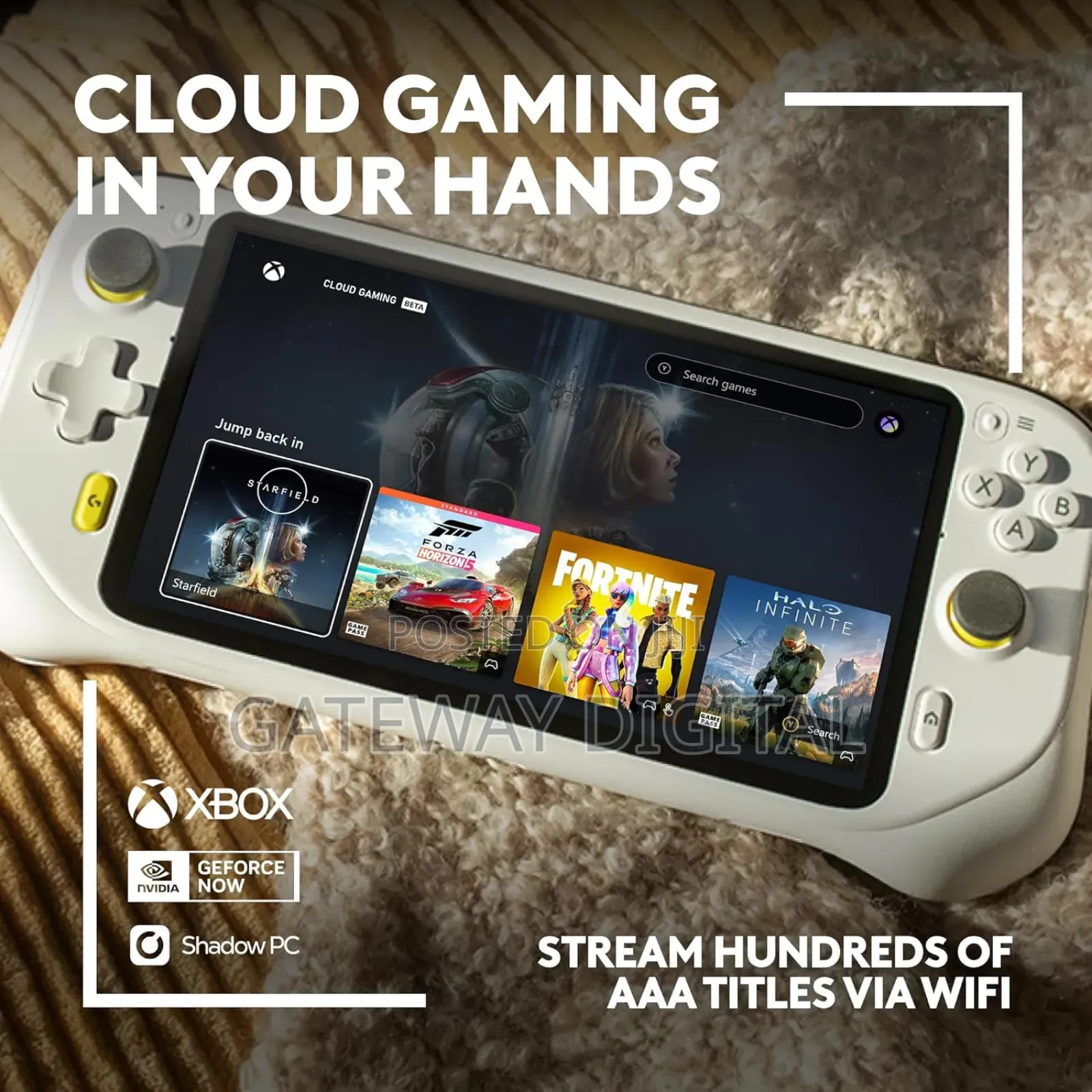Logitech G Cloud Handheld Portable Gaming Console-Black