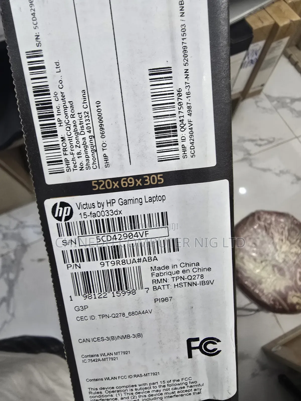 New Laptop HP Victus 15 8GB Intel Core i5 SSD 512GB