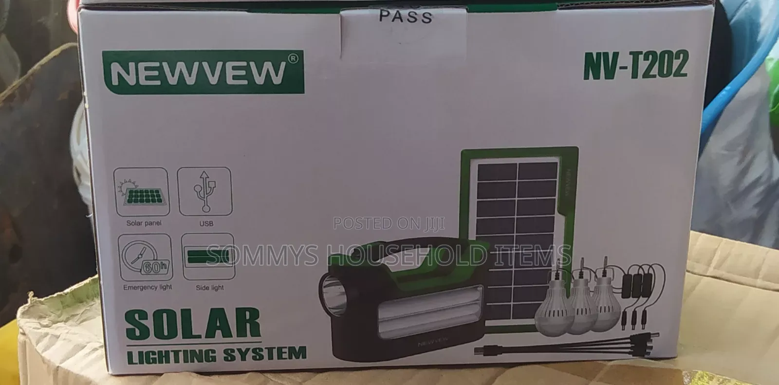 Solar Light With Panel and Bulbs