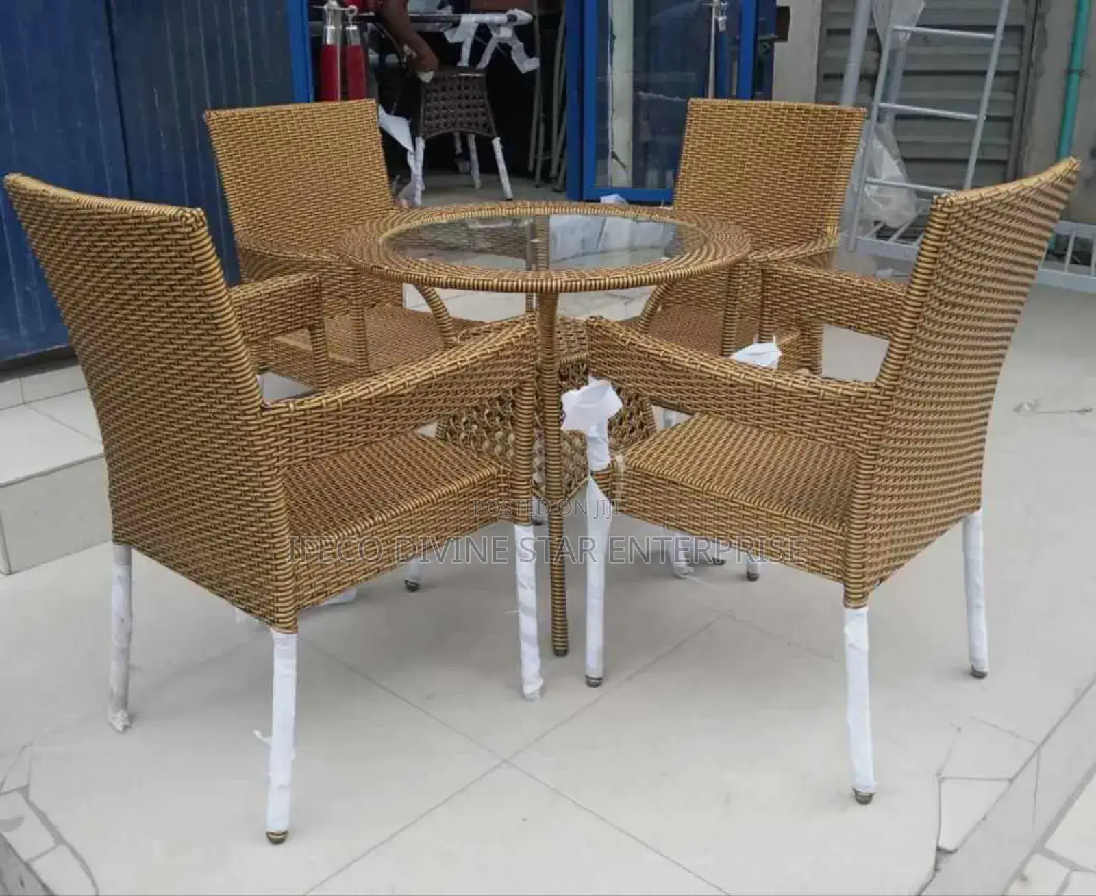 Basket Chairs and Table