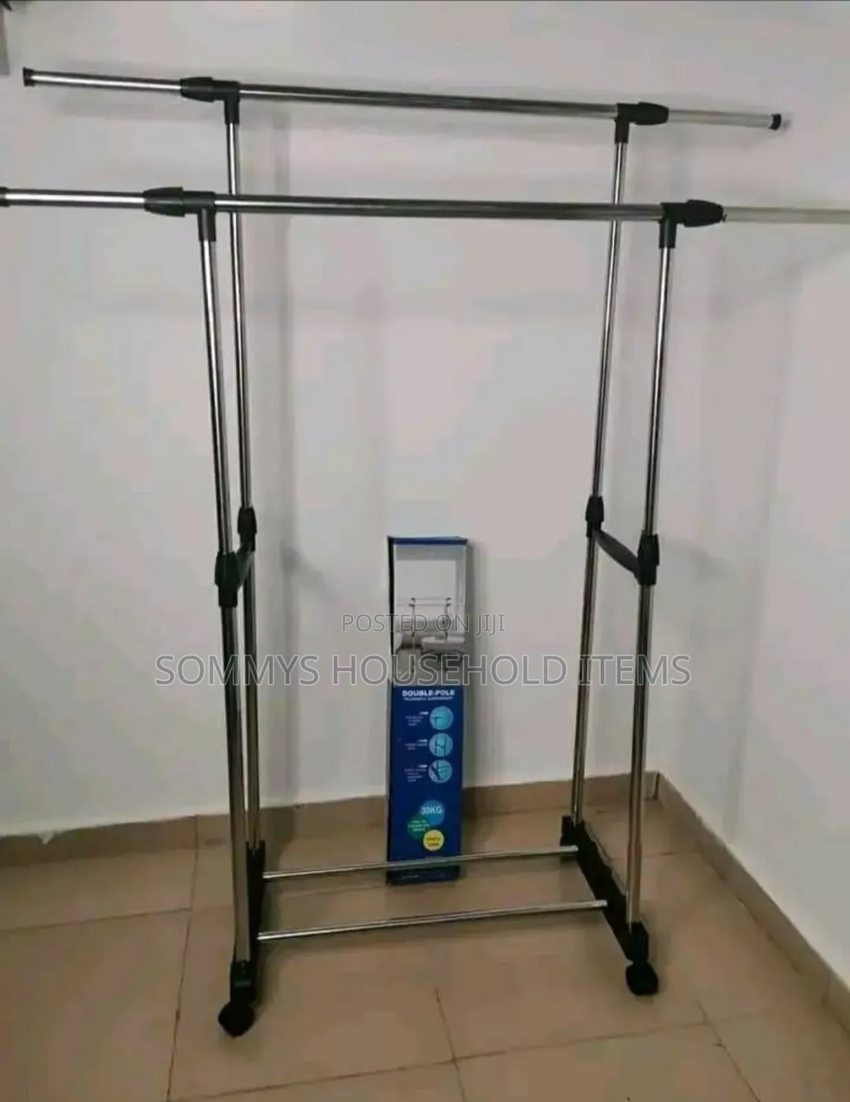 Extendable Double Pole Cloth Hanger