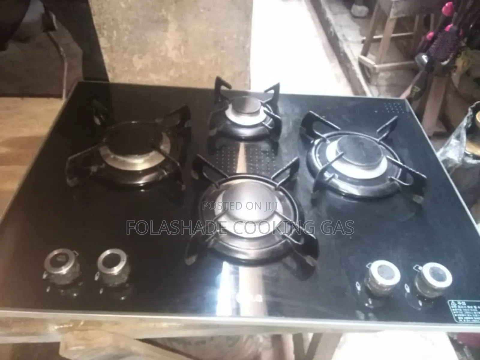 Four Burner Glass Table Gas Cooker