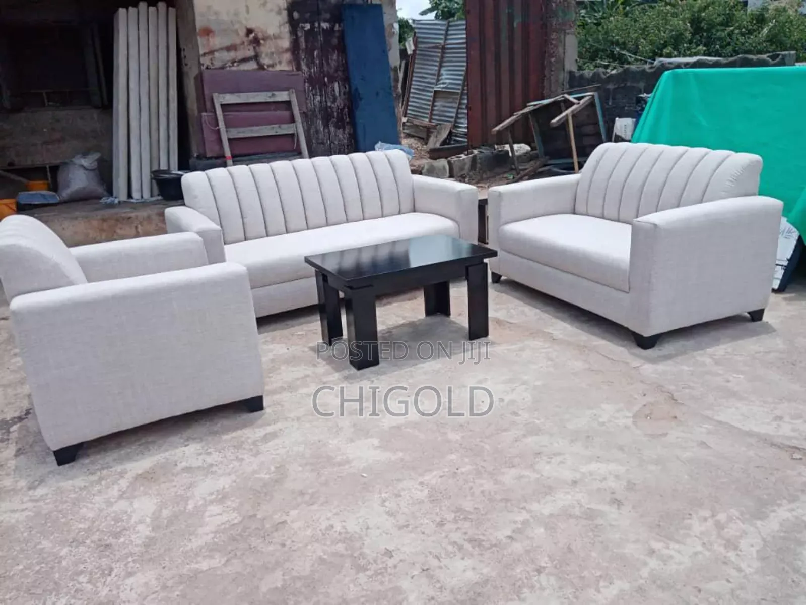 Ccomplete Set of Fabric Sofa Available