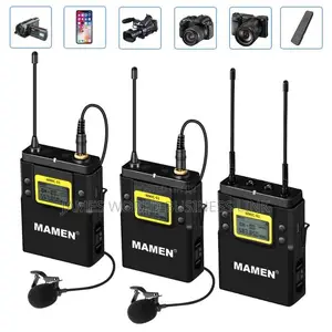 Mamen Professional Wireless Lapel Microphone for Camera