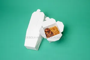 Small Size Chinese Food Box (White) 50 Pieces