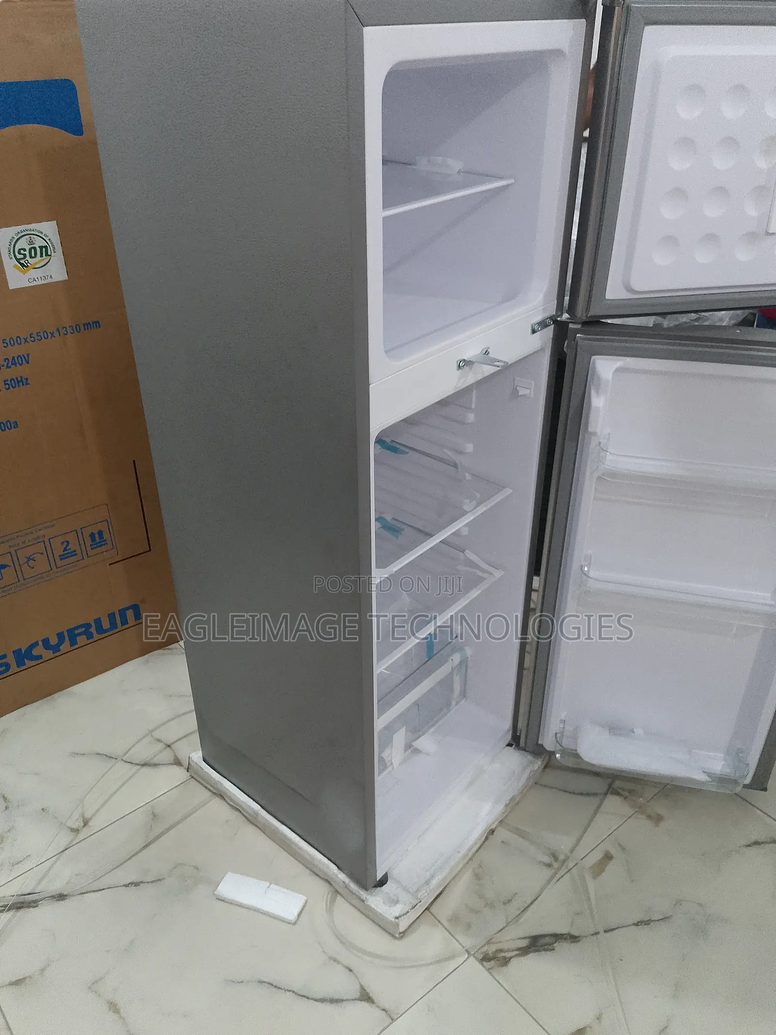 Longlasting Skyrun 138L Double Door Refrigerator(Bcd-)