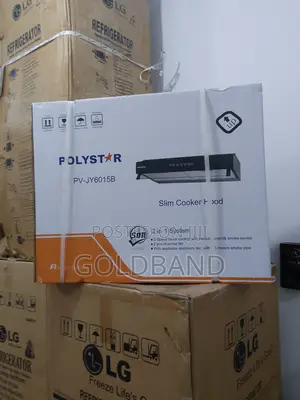 Polystar 60cm 2in1 Slim Cookerhood With 2pcs Charcoal Filter