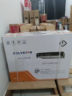 Polystar 60cm 2in1 Slim Cookerhood With 2pcs Charcoal Filter