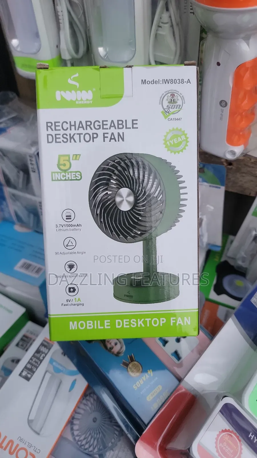 Iwin Rechargeable Fan