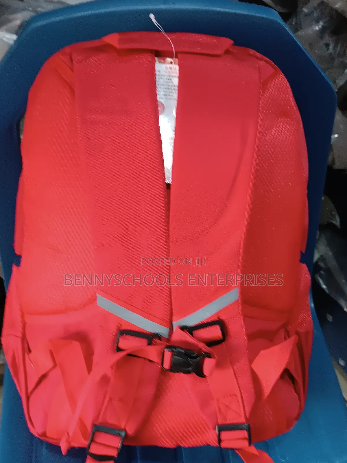 Red Stock Backpack and School Bag