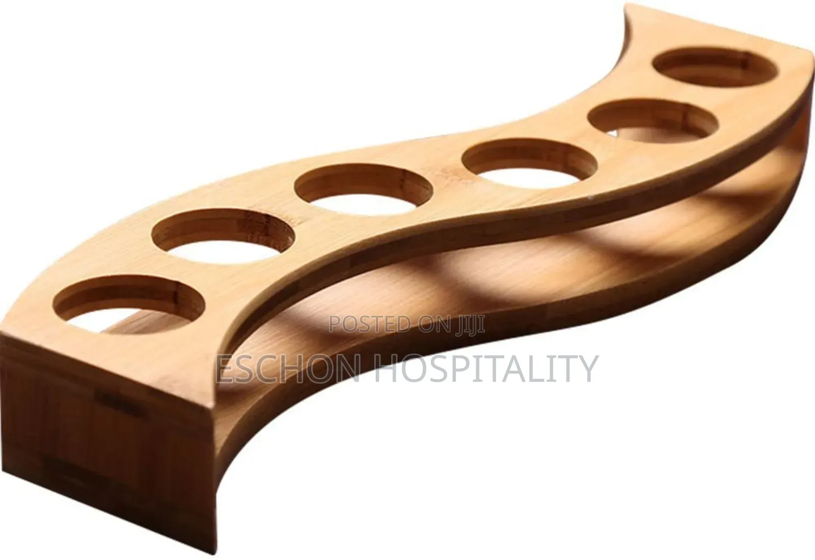 Bamboo Tequila Shots Holder With Tequila Glasses Set