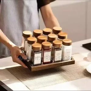 12pcs Spice Jars With Stickers and Pen