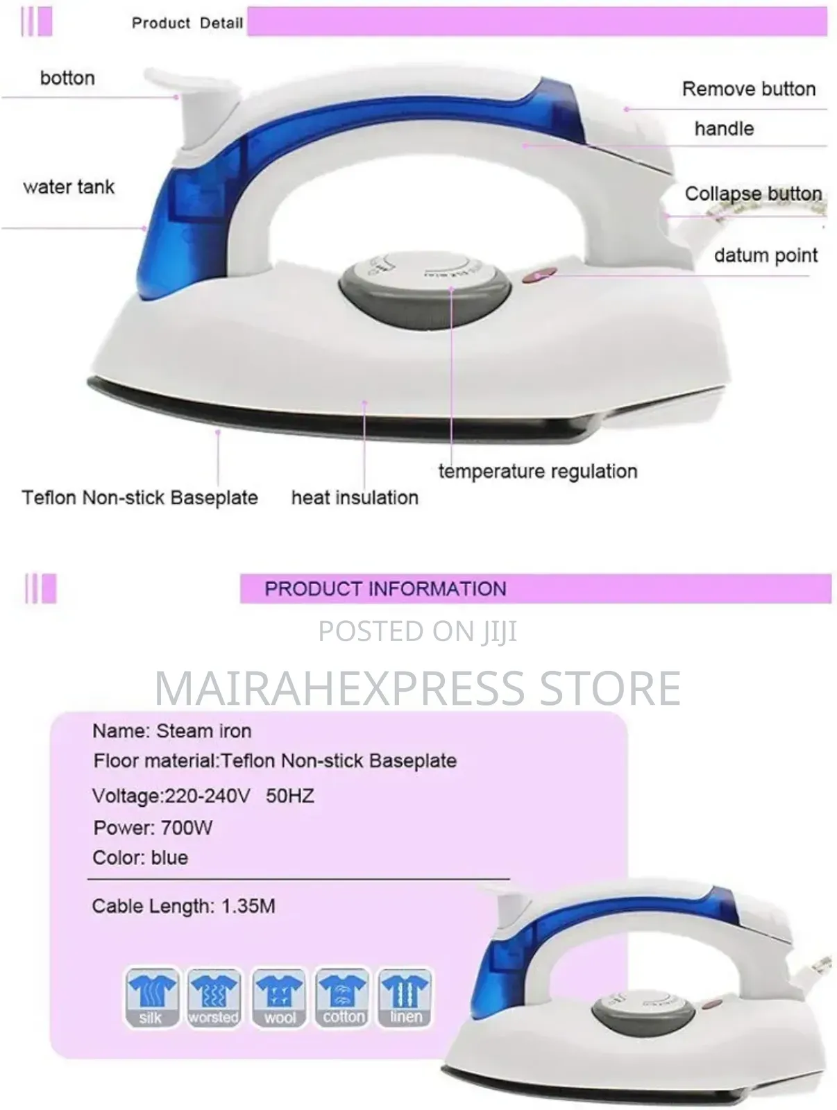 Mini Traveling Steam Iron