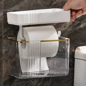 Multipurpose Wall Mounted Acrylic Tissue Holder