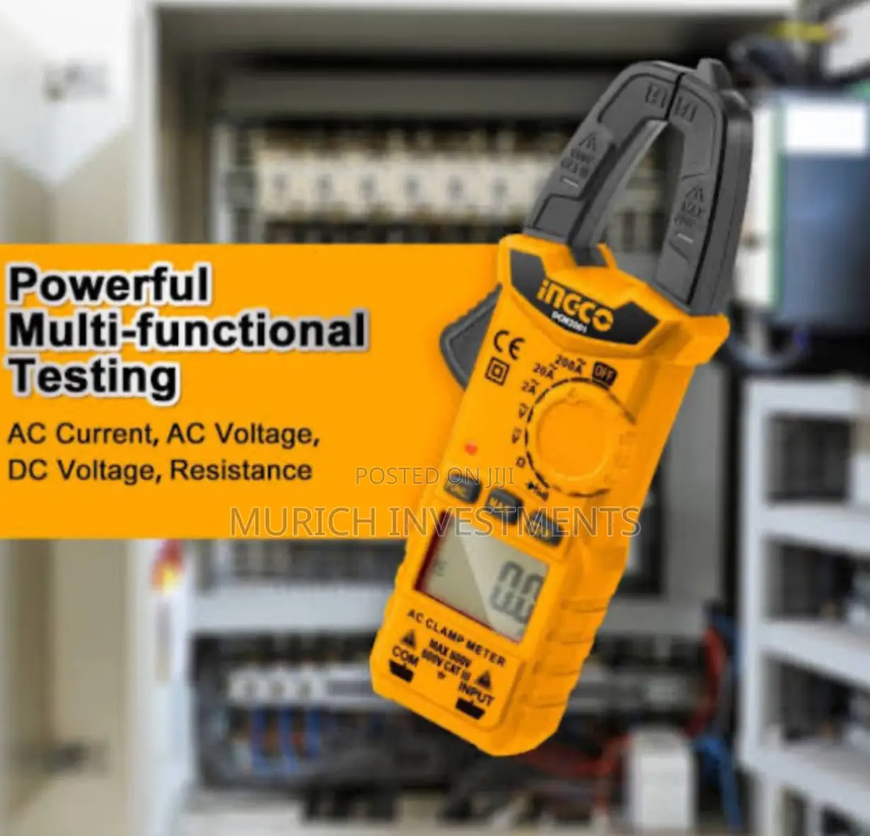 Ingco DCM2001 Digital AC Clamp Meter 2000 Counts