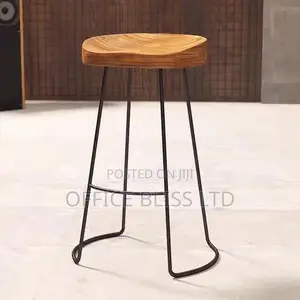 Photo - Solid Wood Bar Stool