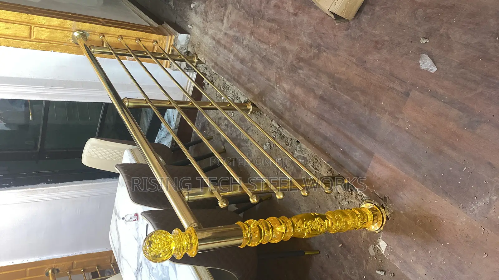 Imported Crstal Rails Golden Design