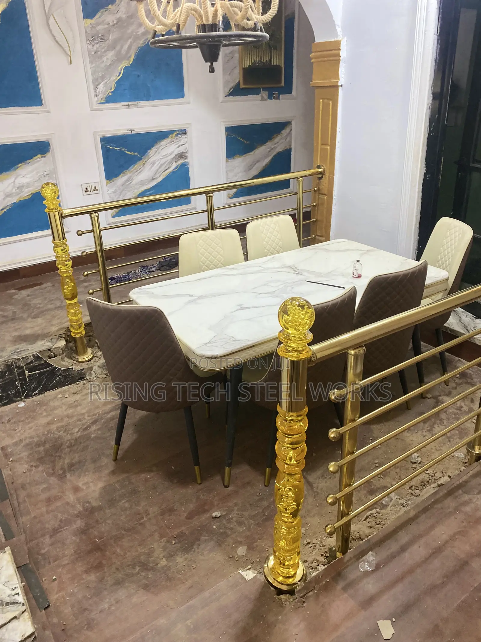 Imported Crstal Rails Golden Design