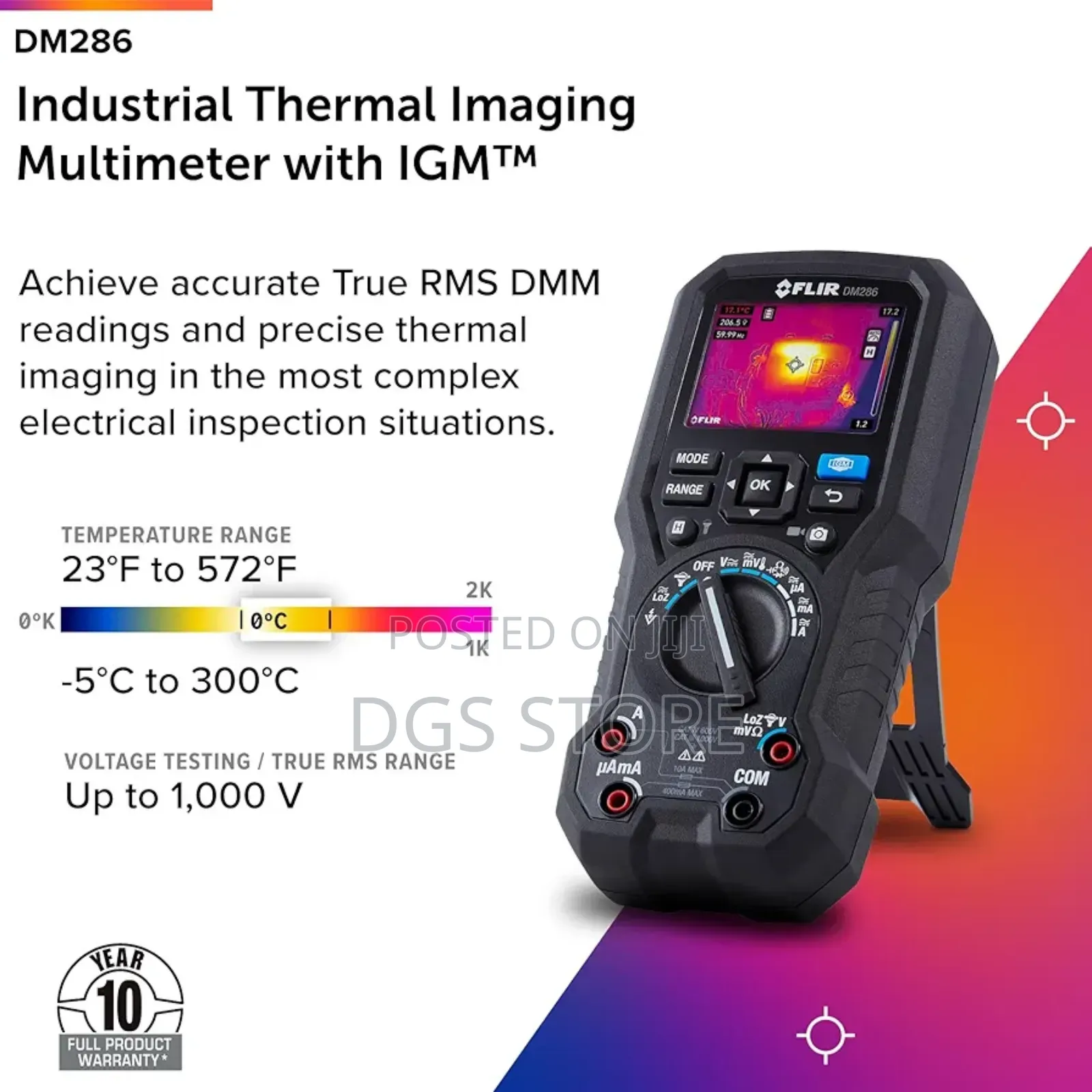 Flir Dm286 Industrial Grade Thermal Imager, Multimeter