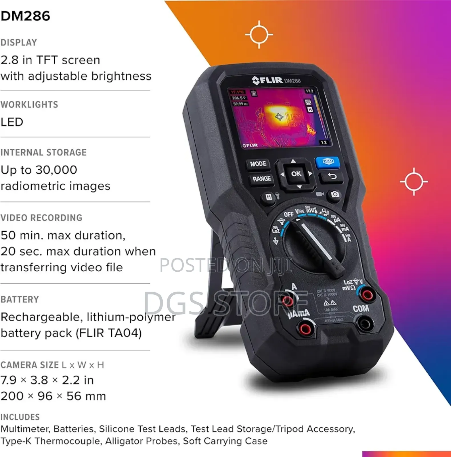 Flir Dm286 Industrial Grade Thermal Imager, Multimeter