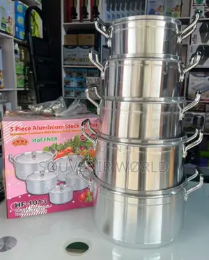 5pcs Aluminum Stock Pot Set