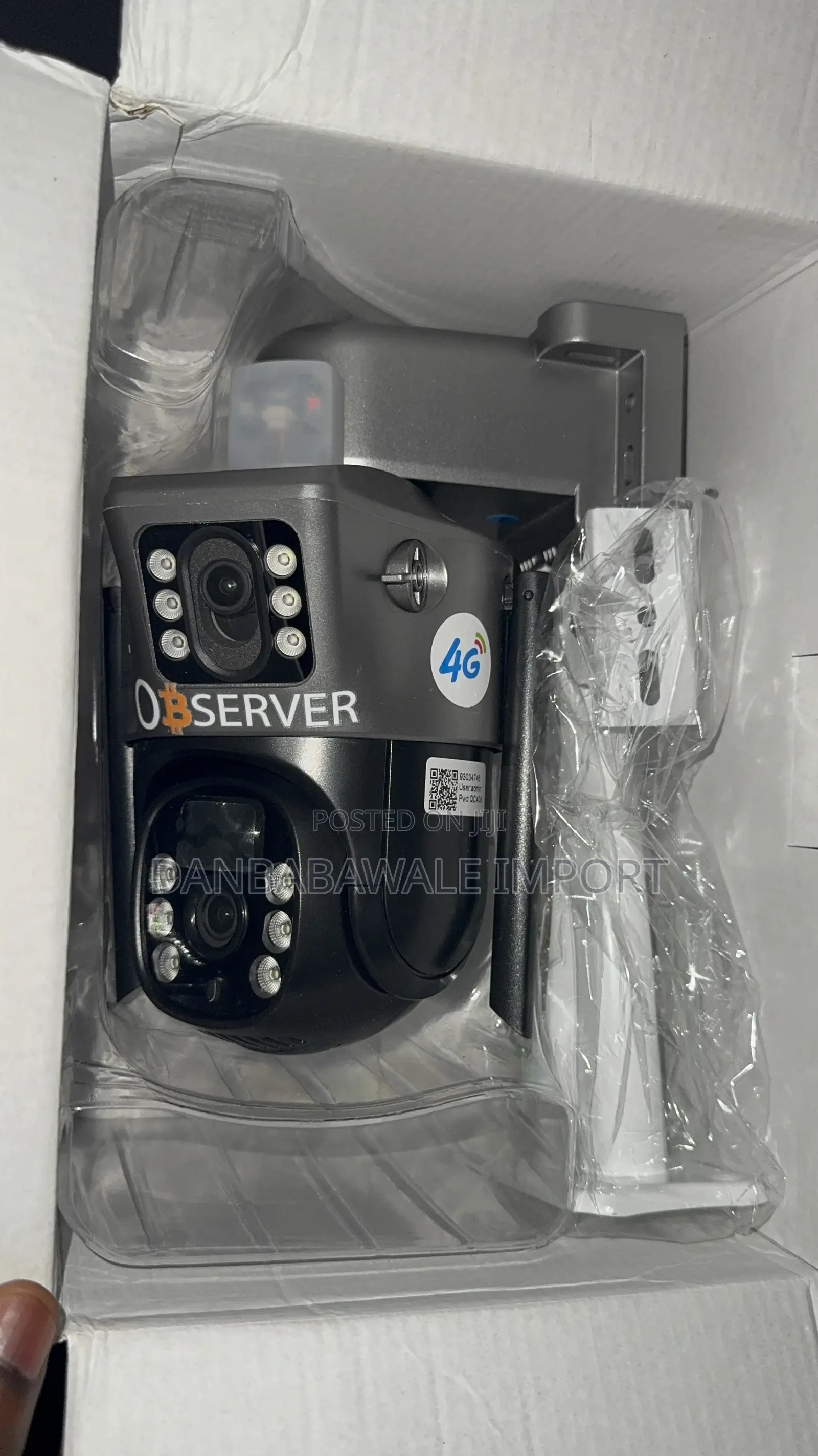 Observer Dual Lens Solar CCTV Camera V380 Pro App