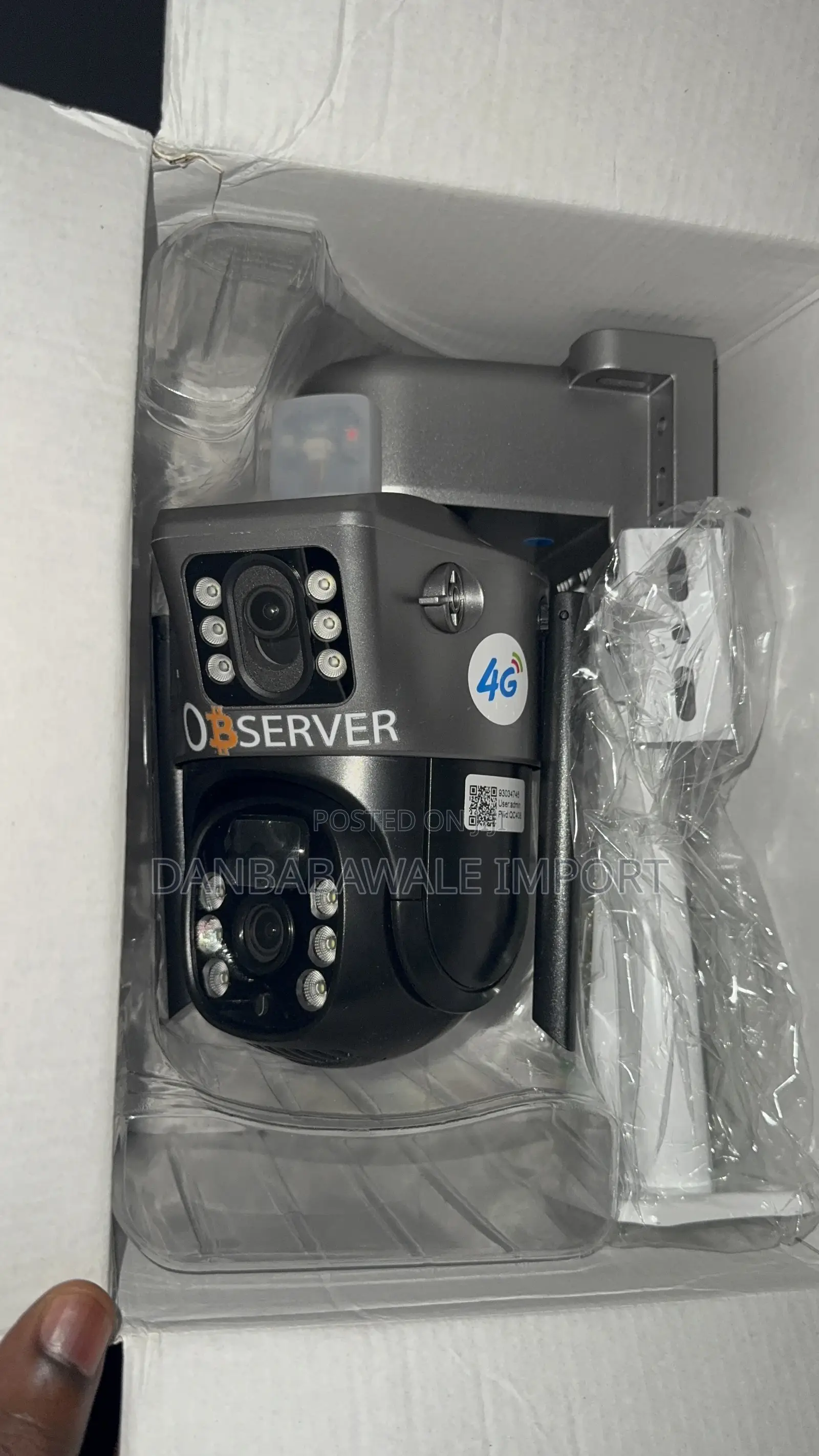 Observer Dual Lens Solar CCTV Camera V380 Pro App