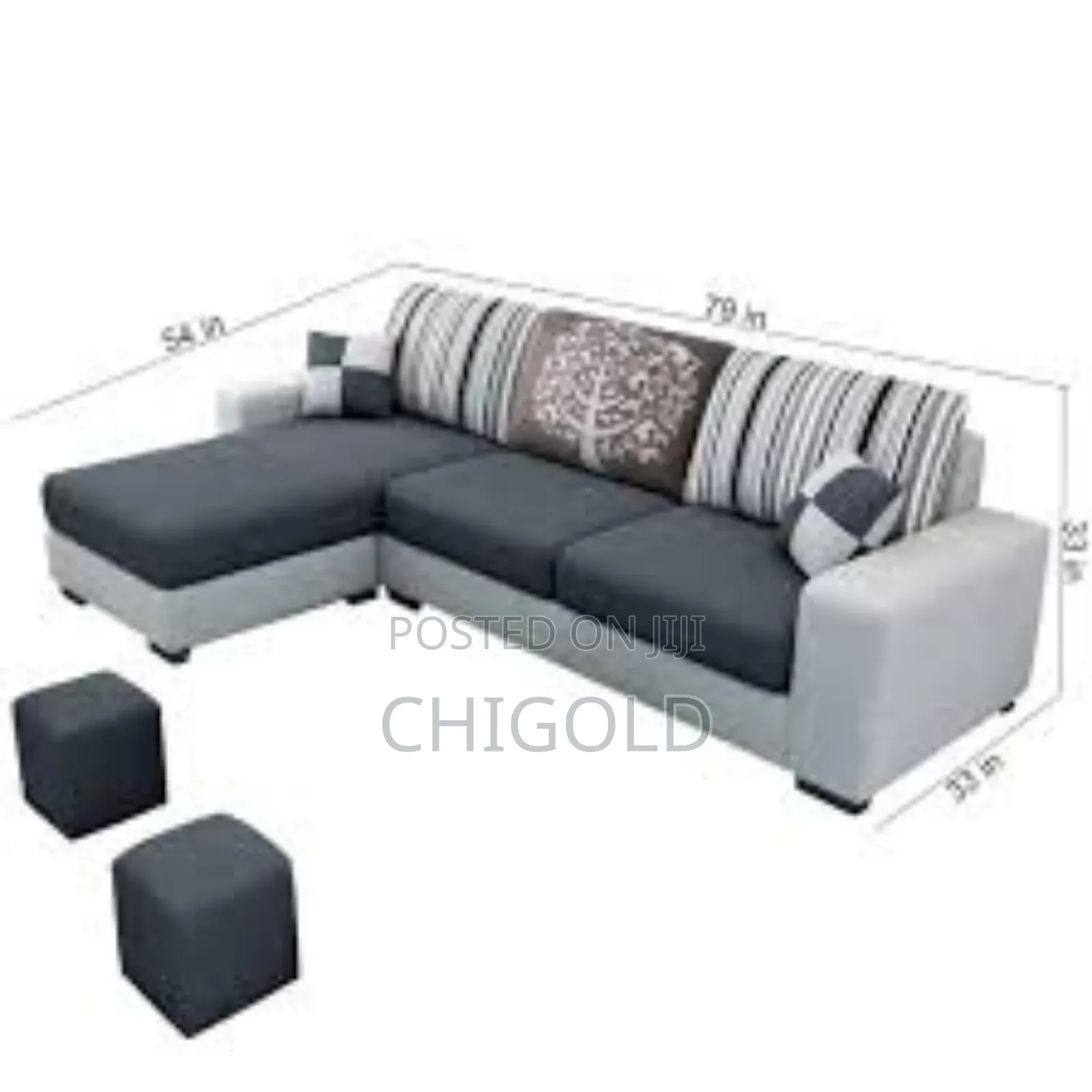 L Shape Fabric Sofa Will Good Quality Material