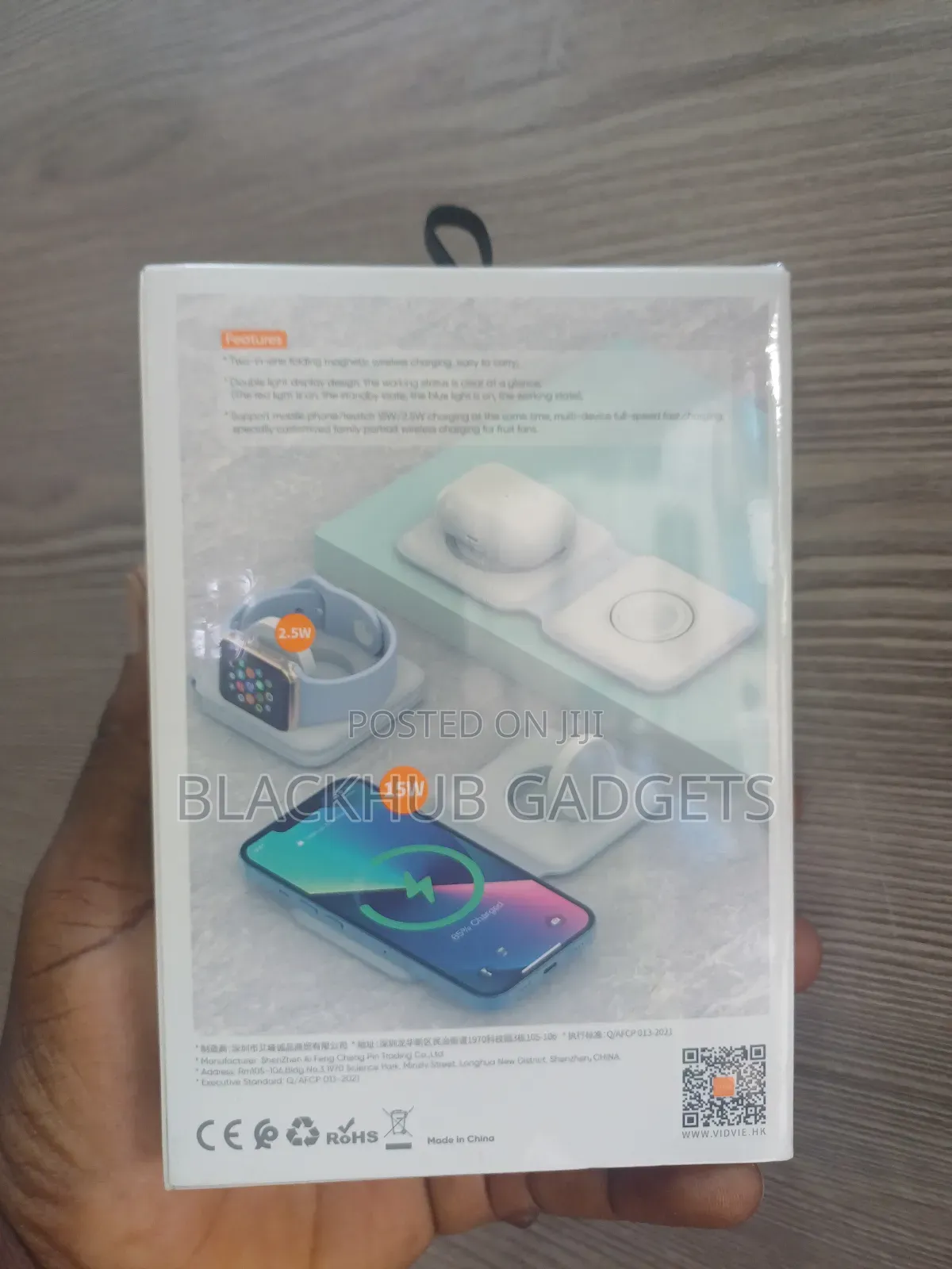 2 In1 Folding Magnetic Wireless Charger