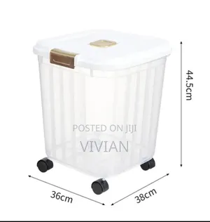 25kg Rice Storage Bucket With Wheels