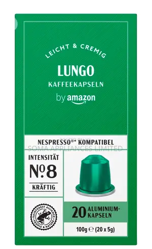 Photo - Amazon Lungo Nespresso Compatible Coffee Capsules