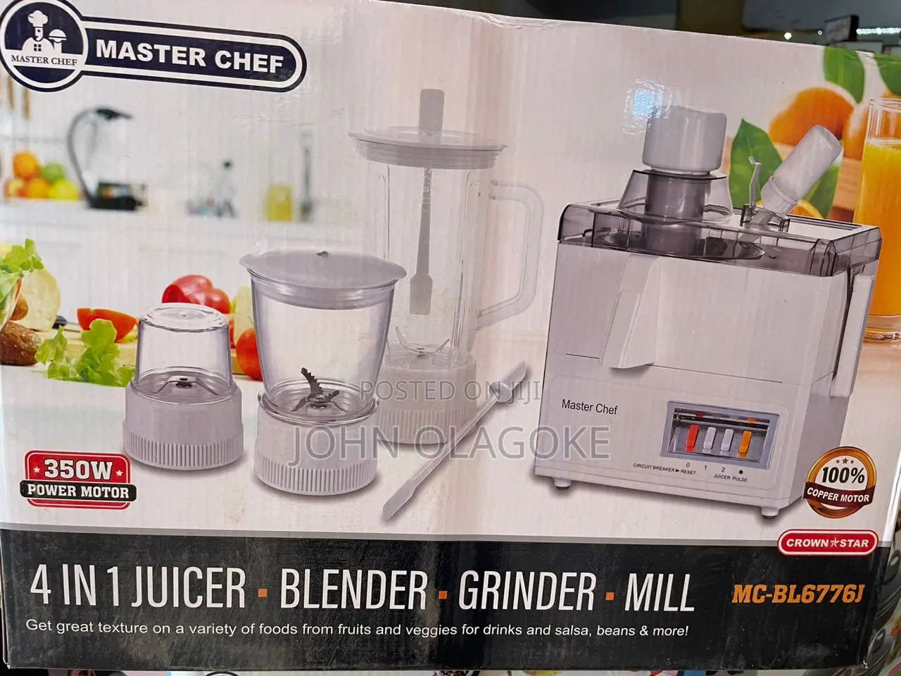4 in 1 Multipurpose Masterchef Blender Juicer Miller