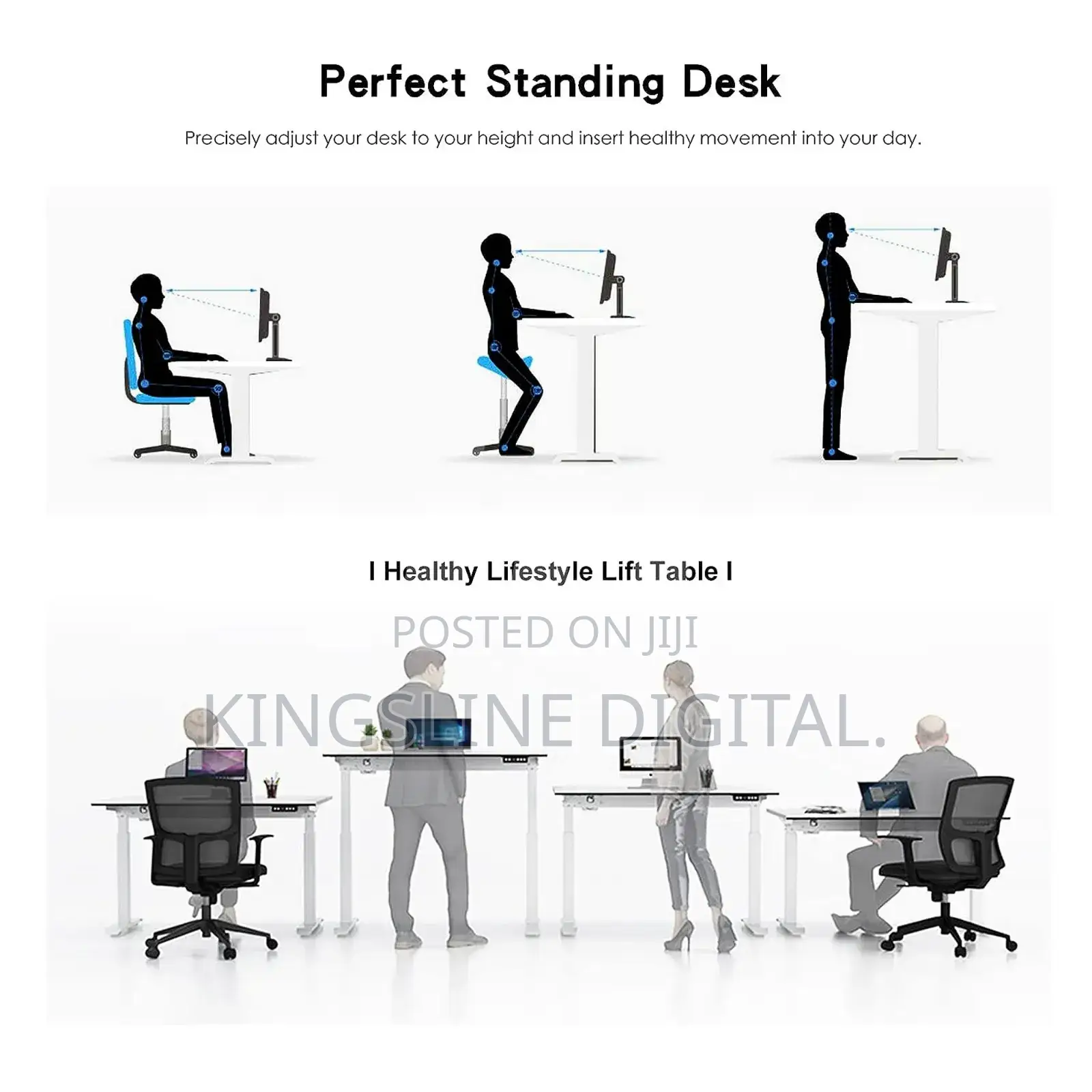 Electric Height Adjustable Standing Desk