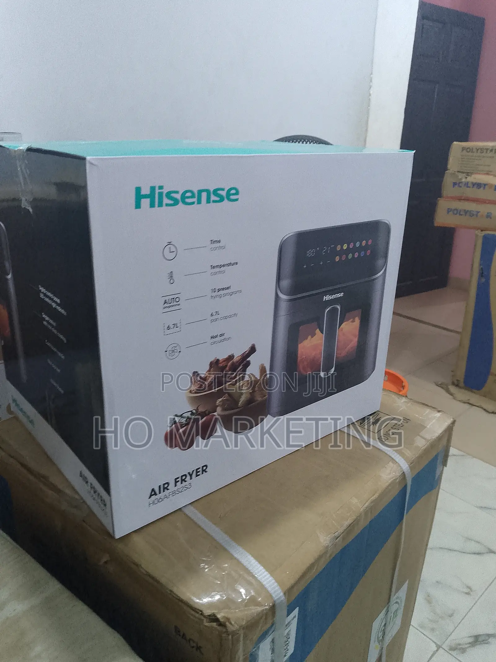 Hisense 6.7L Quick Fry Air Cooker-Ho6afbs2s3