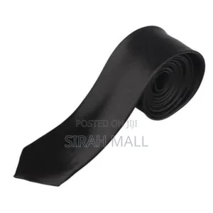 Men's Corporate Slim-Fit Tie- Black