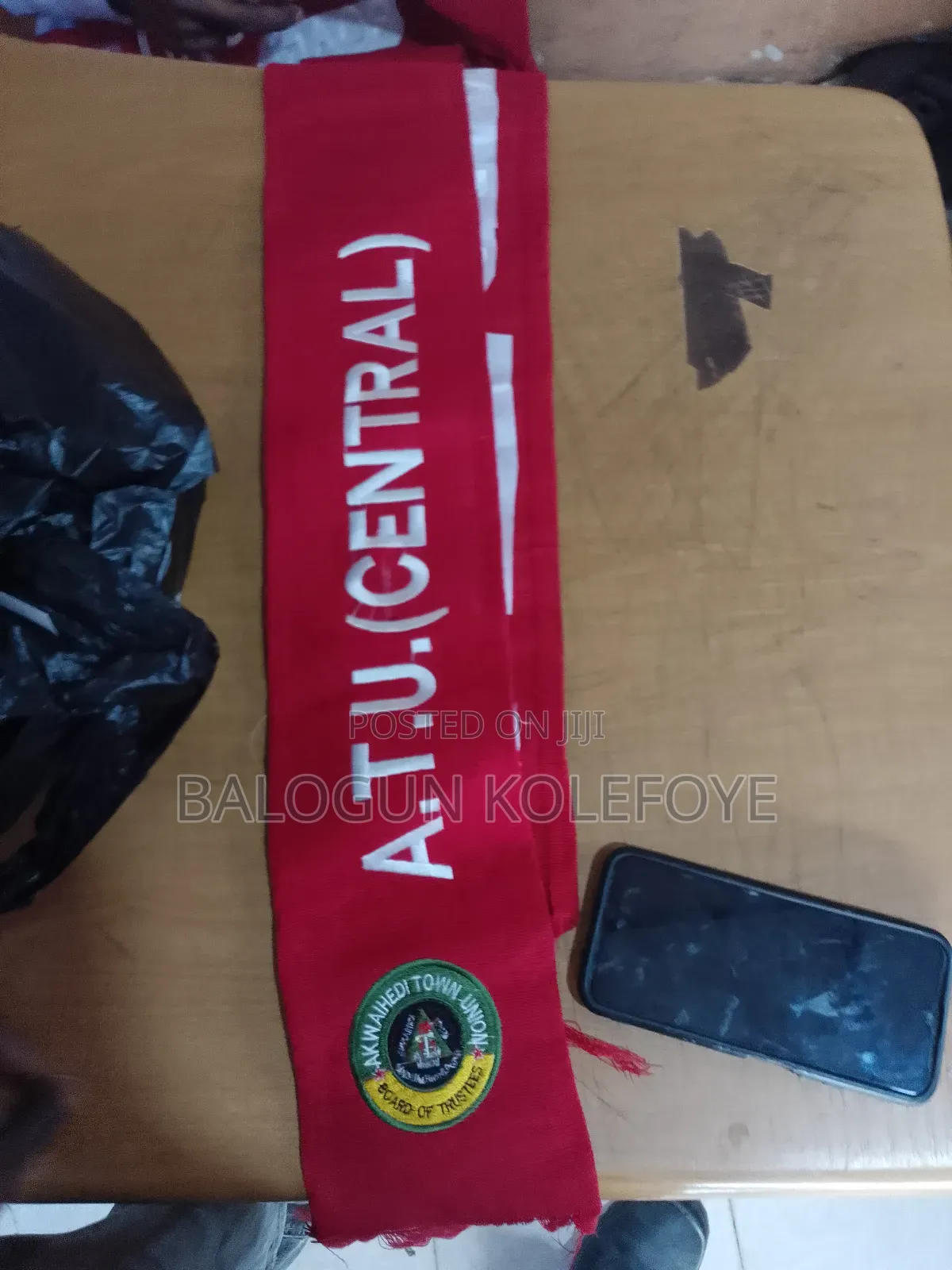 Customized Aso Oke Muffler Or Sash For Group Or School