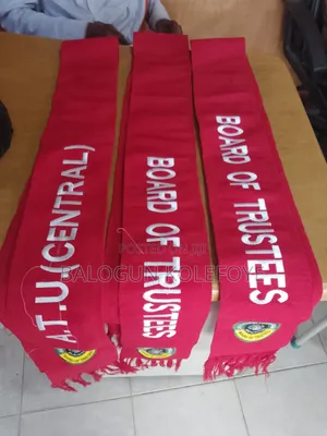 Customized Aso Oke Muffler Or Sash For Group Or School